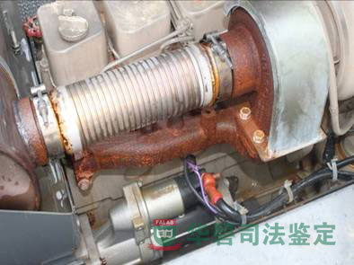 渦輪表面銹跡嚴重