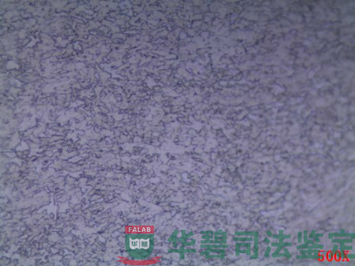 右側副梁樣品斷口試樣位置及試樣金相組織分析1